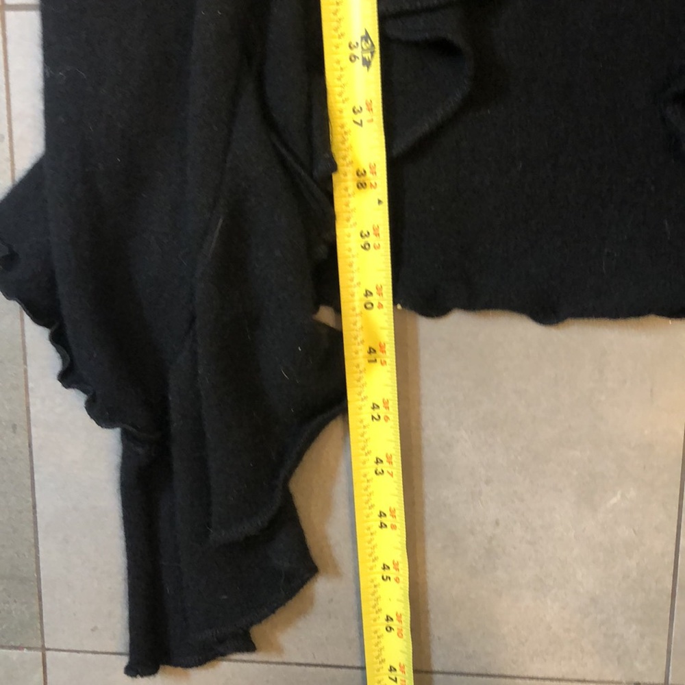 Aqua Cashmere Ruffled Duster Final Sale - Picture 6 of 12